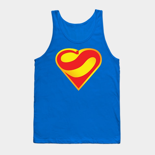 Super Heart Tank Top by Superhero_Suite